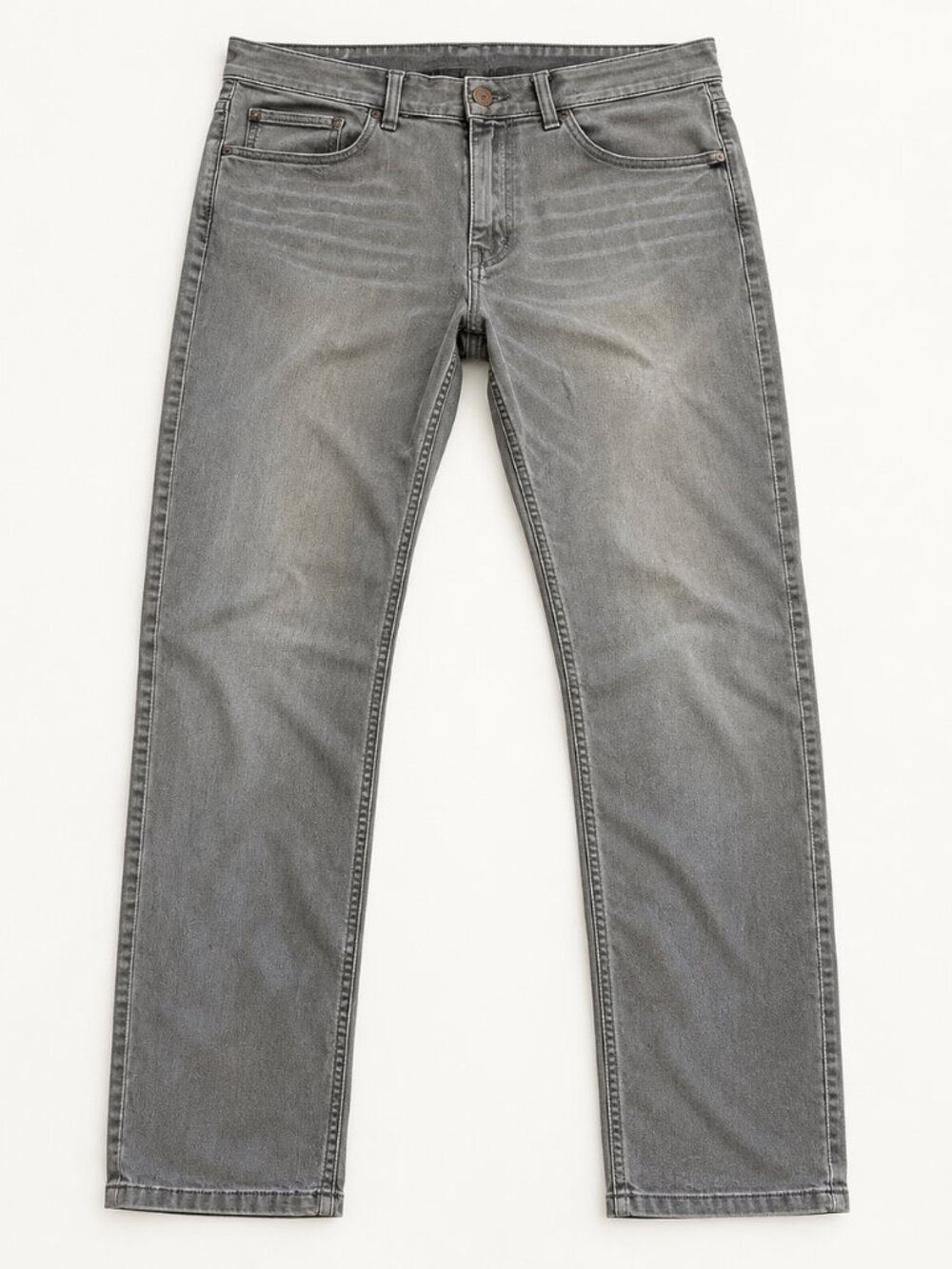Mugsy Beans Casual Jeans Mens 36x32 Grey Worn Twice